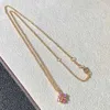 1:1 Высококачественные женские дизайнерские ожерелья Высококачественная версия Ожерелье с крестом Tiffins для женщин Подвески с бриллиантами X-образной формы из 18-каратного розового золота с оригинальным логотипом Tiffin