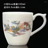 Ensemble de tasses à thé en céramique, soucoupes peintes à la main, en porcelaine, verres chinois, tasse à café en porcelaine de 200ml