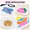 Window Stickers Bubble Heat Transfer 3D Includes 6 Sheets Of Glow-In-The-Dark Puffy HTV For T-Shirt DIY