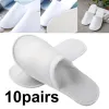 Sets 10Pairs Hotel Travel Slippers Sanitary Party SPA Hotel Guest Slippers Close Toe Men Women Disposable Slippers Bathroom Accessory