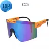 2024 viper uomo primavera estate moda 5A occhiali da sole occhiali da moto Dazzle colore Ciclismo Sport Outdoor vento Occhiali da sole grande cornice 25COLORI