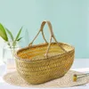 Storage Baskets Large Storage Basket Easter Eggs Basket Woven Plant Baskets Woven Gift Baskets Egg Basket with Handle Decorative Planter Basket