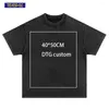 Men's Suits A1032 TIDESHEC HipHop T Shirt Streetwear DTG Custom Graphics Cotton Men Oversize Harajuku Vintage Short Sleeves