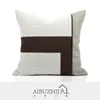 Pillow Light Luxury Velvet Cover Geometric Brown White Grey Throw Pillowcase Decorative S For Living Room Home Decor