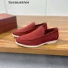 Loro piano lp lorospianasl heren schoenen schoenen echt lederen slip-on schoenslip op luie casual zachte zool enkele schoenen paar heren schoenen