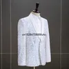 men's Dr Fantasy Sequins Fi Stage Performance Suit Host Singer Colorful Coat Only Blazer C0BV#