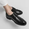 Chaussures décontractées hommes richelieu en cuir hommes mocassins d'affaires respirant fond souple mocassins classiques Hombre