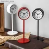 Desk Table Clocks Metal Table Clock Vintage Silent Non-Ticking Alarm Clock Retro Loud Desk Clock for Kids Bedroom Living Room Decoration24327