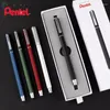 Gel Pen Japanese Pentel Vintage Metal Business Signature Quick Drying Water Gift Box Stationery School Supplies Office