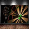 Darts Spielzimmer Wandkunst Darts Spiel Kunst Leinwand Malerei Dartscheibe Poster und Drucke Wandbild Wohnzimmer Dekoration Cuadros 24327