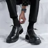 Zapatos informales marca italiana vestido de hombre Oxford boda moda negro Oficina cuero de alta calidad negocios Formal lujo con cordones