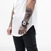 men's Summer Fi Fitn Tees Gym Sport Running Patchwork Short Sleeves Shirt Breathable Bodybuilding T-shirt Man Clothing I3Yn#