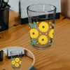 Vinglasglasglasmuggöverföringar kopp wrap klistermärke RUB DECALS kaffemuggar kristall etikett vattentätt söt pvc diy