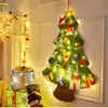 Novas crianças montessori brinquedo 32 pçs diy sentiu feliz natal decorações crianças ocupado placa casa árvore de natal presente de ano novo