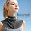 Scarves Silk Sunscreen Neck Cover Summer Outdoor Ultra-thin Anti-UV Sun Protection Shawl Breathable Solid Color Guard