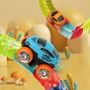 Rechargeable Kids Track Sets Children Anti Gravity Magnetic Assembly Vehicle Boy Flexible Railway Toys Kit Birthday Gift 240313