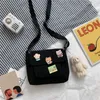 Omuz çantaları Crossbody Woman Tuval Flap-çantası All-Match Sıradan Kadın Çantalar Harajuku Diagonal Çanta Vahşi Öğrenci Kız