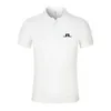 Summer Men Shirt J LINDEBERG Golf Jersey Casual Short Sleeve Breathable High Quality Mens Polo T-shirt Top