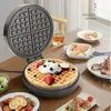 Domowa wielofunkcyjna mini wersja lekka żywność ogrzewanie miski do pieczenia śniadanie Hine Waffle Bread Maker