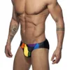 Heren Zwemkleding Nieuw Met Push Pad Mannen Sexy Zomer Badpak Slips Lage Taille Badpak Ardennen Strandkleding Mode Korte Sport Zwembikini's 24327