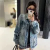 24SS Desginer Balanciaganess Hoodie Baleciaga High Version Autumn and Winter New Luxury Fashion b Family Graffiti Denim Unisex Casual Jacket