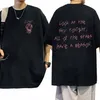 ラッパーlil peepツアーCCERTグラフィックTシャツメンズFIコットショートスリーブTシャツユニセックスヒップホップ特大ティーストリートウェアQ1VL＃