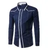 Jeansian printemps automne caractéristiques chemises hommes chemise décontractée arrivée à manches longues décontracté coupe ajustée chemises masculines Z034 220706