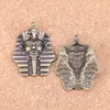 20st antika silverbronspläterade egyptiska kung tutkhamen charms hänge diy halsband armband armband fynd 36 28mm216c