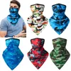 Scarves 2024 Summer Breathable Mesh Face Cover Sport Half Mask UV Protection Triangle Warmer Scarf Headband Men Women