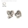 Boucles d'oreilles Pandoras Designer Pan Familles New S925 Silver Heart incrusté Boutiques d'oreilles mode Lumière Luxur