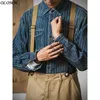 danning Lg Sleeve Stripe Shirt Hardboiled Denim Shirt American Autumn Coat Male B9hq#