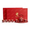 Teaware Sets Wedding Gift Ceramic Tea Set Box Light Luxury Chinese Style For Couple's Hand And Engagement