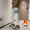 Nouveau Jean pour hommes Hip Hop marque à la mode Pi Shuai pantalon, à la mode polyvalent avec des Leggings à nouer en peluche et des pantalons en peluche