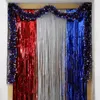 Party Decoration Metallic Garland Independence Day Mixed Color Tinsel Patriotic For 4th Of July