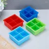 Baking Moulds Large Mould Big Square Ice Tray Silicone Maker Mold Whiskey Hockey Cocktail Bar Pub Wine Blocks Model