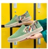 Scarpe casual 2024 Sneakers estive da uomo Lino Appartamenti traspiranti Calzature da guida per pescatori Moda Ragazzo Tela