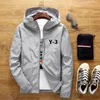 2024 Ny solskyddsmedel Vattentät strand Casual Jackets Y3 Men Summer Hooded Jacket Windbreaker Packable Skin Coat 10tk#