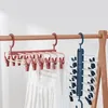 Cabides ajustáveis calças rack prateleira cabide laços titular armário organizador pano de armazenamento multicamadas