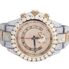 Högkvalitativ handgjorda inställning Iced Male Female Luxury Fine Jewelry Moissanite Watch