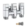 1InThreeOut Water Diversion Toilet Partner ThreeWay Faucet Angle Machine Multifunction Shunt 240314