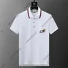 24SS Hommes Designer Tee Polos Hommes Poche Broderie Lettre Imprimer Polos À Manches Courtes Coton T-shirts Femmes Noir Blanc Revers Classique Tshirt XXXL