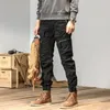 Caayu joggers calças de carga dos homens casual y2k multi-bolso calças masculinas sweatpants streetwear techwear tático pista cinza calças 240320