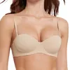 Bras sömlös för kvinnor mjuka underkläder Push Up Bh 1/2 Cup Bralette Comfort Invisible Brassiere Nonwire Simple Sexy Lingerie