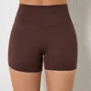 Fitness Yoga Shorts Women Gym Workout Lycra Short Push Up Deportivo Mujer Sport Femme Summer Clothing Brown Red White Navy 240312