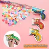 Feestdecoratie 10 stks/veel lastige rekwisieten vuurwerk pistool handheld folie ballonnen confetti speelgoed voor verjaardag bruiloft opblaasbaar sparkle -pailletten