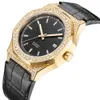 316L roestvrij staal luxe diamanten horloge heren zakelijk horloge automatisch uurwerk 8215