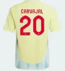 2024 Euro Cups Spains Soccer Jerseys Pedri Gavi Lamine Yamal Morata Carvajal Olmo Asensio Ferran Rodrigo Cucurella Jersey 24 25 Men Kid Kit Kit de football Fans Joueurs