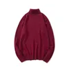 Manlig tröja män vinter pullover sköldpadda hals män jumper vita mens stickkläder pull homme turtleneck män tröja jul bomull cx200804 006