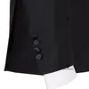 Cenne des Graoom 2024 nowe eleganckie garnitury smokingowe dla mężczyzn podwójnie piersi czarny satynowy kołnierz pant 2pcs