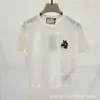 女性用Tシャツデザイナー2024サマーチェリー刺繍ロゴラウンドネックニットシンプルファッション女性用Tシャツ64K4